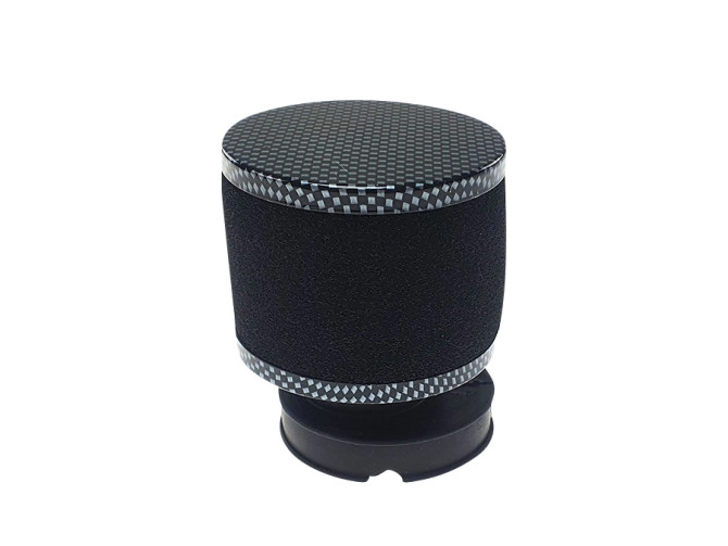 Luchtfilter 60mm schuim zwart met carbon look (Dellorto SHA) product
