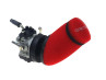 Air filter 60mm foam TNT red angled Dellorto SHA thumb extra