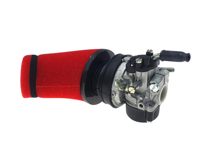 Luchtfilter 60mm schuim TNT rood schuin Dellorto SHA product