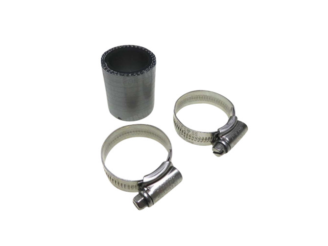 Suction hose silicone 25mm PHBG / Polini CP silver grey main