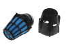 Air filter 46mm foam Polini Air Box angled black / blue