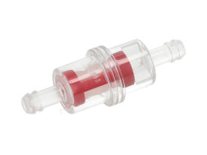 Benzinfilter Transparant Klein Rot