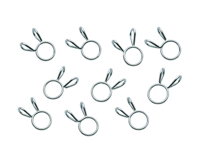 Hose clamp 8mm clip model Mickey (10 pieces)