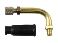 Bing elleboog stelschroef 90 graden goud met gaskabelhoed (ook PHBG / SHA)