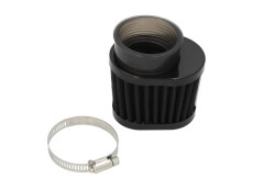 Air filter 50mm powerfilter universal oval black Air filter 50mm powerfilter universal oval black