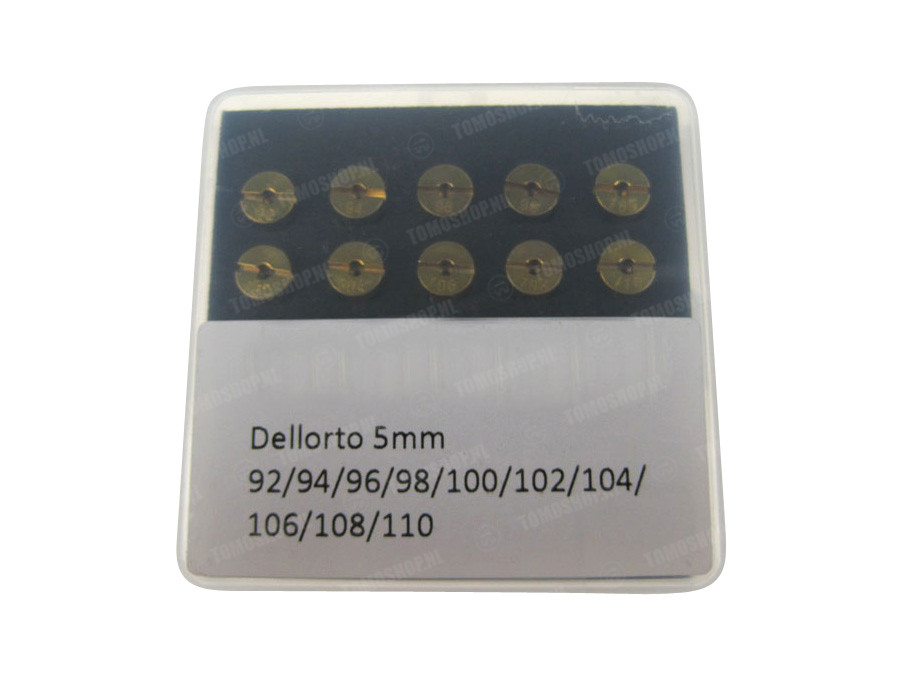 Dellorto 5mm SHA / PHBG Düsensatz Nachbau (92-110) photo