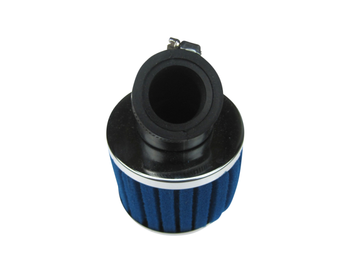 Luchtfilter 28mm / 35mm schuim schuin blauw (PHBG / PHVA)
