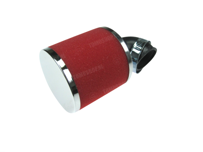 Air filter 35mm foam red angled 90 degrees (PHBG / PHVA) main