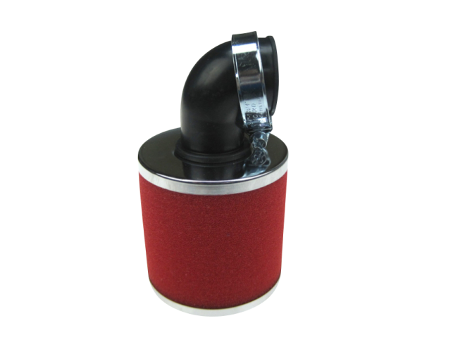 Air filter 35mm foam angled 90 degrees red (PHBG / PHVA) product