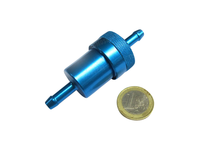 Fuel filter alu blue BIG thumb