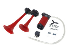 Horn 12V air horn 2-tones with relais universal