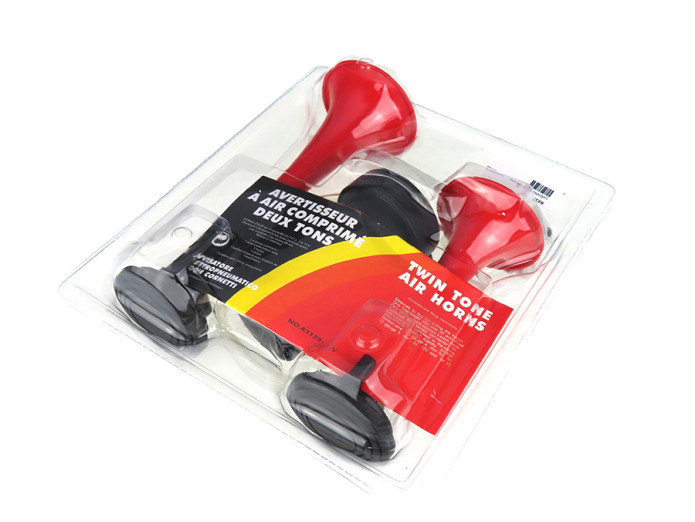 Claxon 12V luchthoorn 2-tonig met relais universeel 