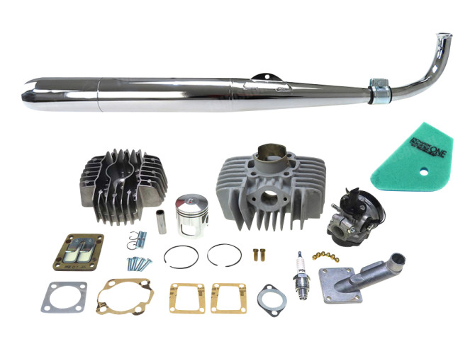 Cylinder Tomos A35 / A52 65cc Airsal tuning set "subtle" complete + RS sigaar thumb