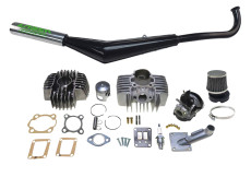 Cilinder Tomos A35 / A52 65cc DMP tuning set "sportief" compleet + Laser resonantie