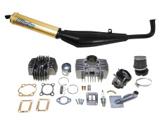 Cilinder Tomos A35 / A52 65cc Power1 tuning set "sportief" compleet + Biturbo Gold