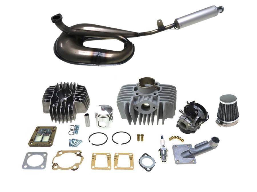 Cylinder Tomos A35 / A52 65cc (44mm) Airsal tuning set + Dellorto