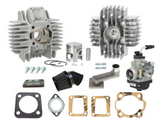 Cilinder Tomos A35 / A52 65cc (44mm) Airsal set met Dellorto PHBG 17.5mm