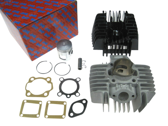Cilinder Tomos A35 / A52 65cc (44mm) DMP aluminium + hoge druk kop model origineel thumb