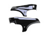 Zijscherm Tomos A35 set zwart glans replica thumb extra