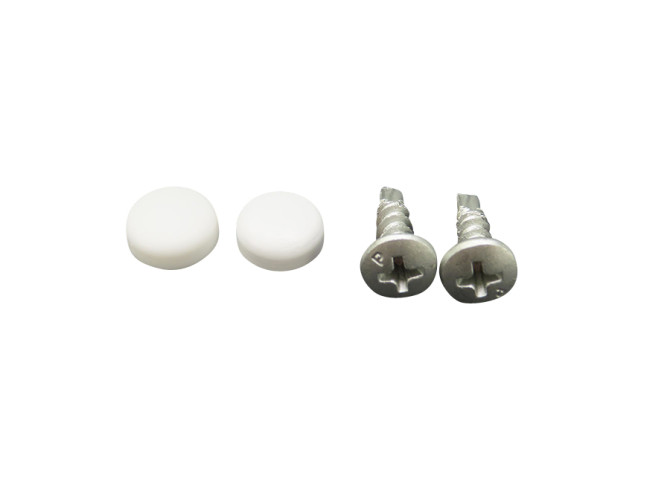 License plate mounting set white product