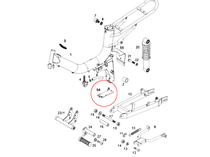 Rahmen Relay Trägerplatte Tomos A3 / A35 / Verschiedene Modelle