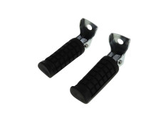 Footrest kit passenger foldable round model A-quality