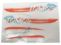 Sticker Tomos Standard orange set