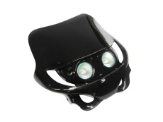 Koplampkap spoiler streetfight kap zwart 12V