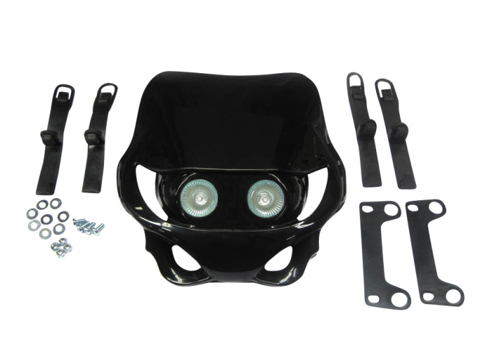 Scheinwerfer Verkleidung Spoiler Streetfight Schwarz