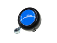 Klingel mit Tomos Logo Dome 3D Aufkleber Widek Schwarz 