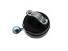 Klingel mit Tomos Logo Dome 3D Aufkleber Widek Schwarz  thumb extra