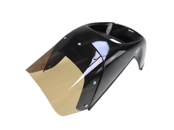 Koplampkap spoiler + ruit Magnum style universeel
