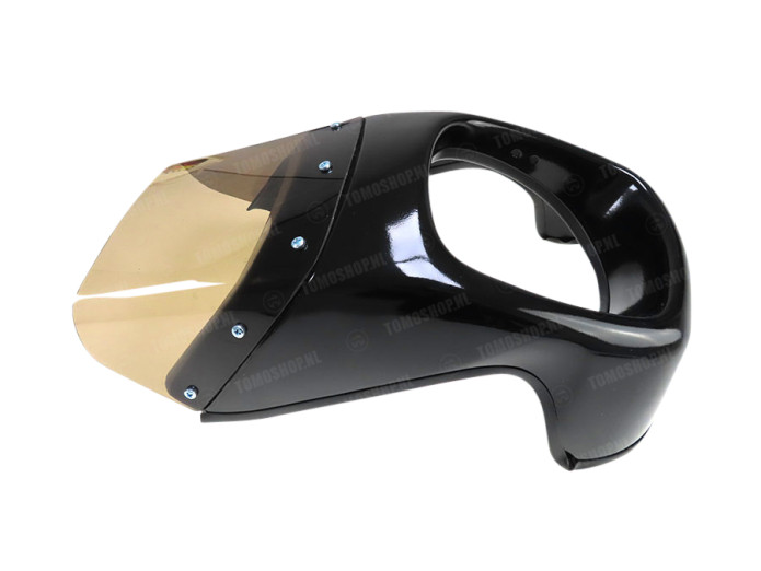 Koplampkap spoiler + ruit Magnum style universeel