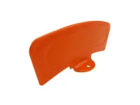 Front mudguard plate orange with base universal Tomos
