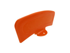 Front mudguard plate orange with base universal Tomos