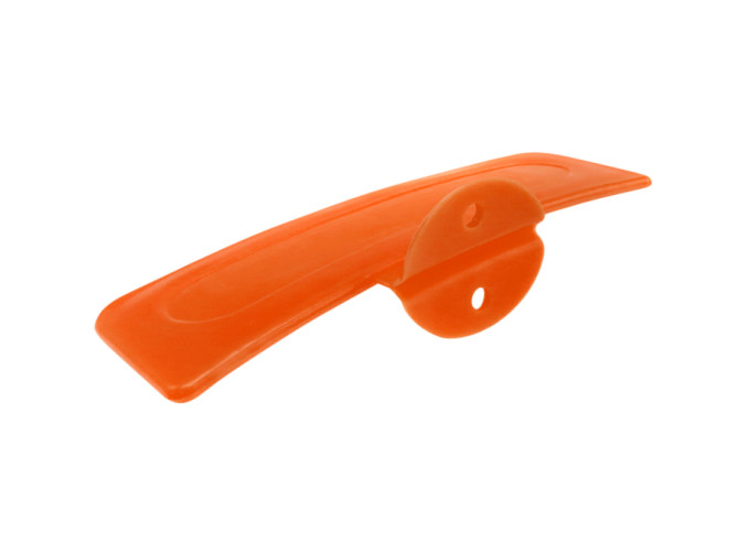 Front mudguard plate orange with base universal Tomos product