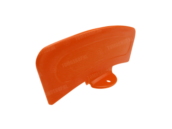 Front mudguard plate orange with base universal Tomos main