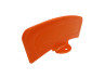 Front mudguard plate orange with base universal Tomos thumb extra