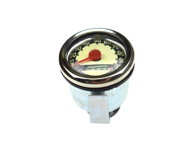 Speedometer kilometer 48mm VDO replica cream black universal product