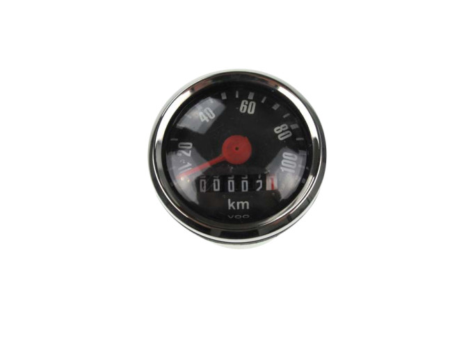 Teller kilometer 48mm 100 km/h VDO replica zwart universeel product