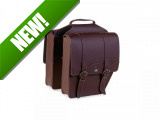 Luggage carrier bags Sellle Monte Grappa Cruiser skai leather dark brown