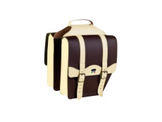 Luggage carrier bags Sellle Monte Grappa Cruiser skai leather dark brown / creme