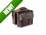 Luggage carrier bags Sellle Monte Grappa City skai leather Dark brown