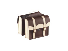 Gepäckträger Taschen Sellle Monte Grappa City skai Leder Braun / Creme