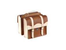 Luggage carrier bags Sellle Monte Grappa City skai leather cognac / cream