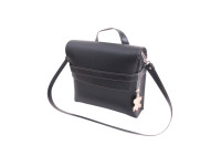 Luggage carrier bag Monte Grappa leather 7,5 liter black