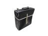 Luggage carrier rear bag Retro black / white