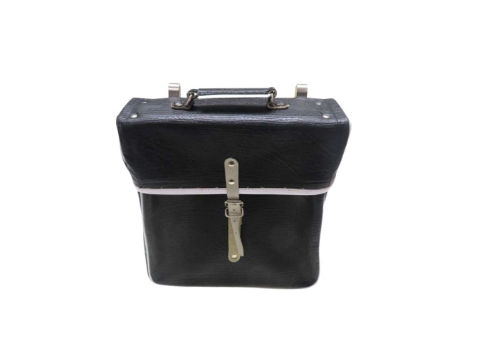 Bagagedrager achterdrager tas Retro zwart / wit  product