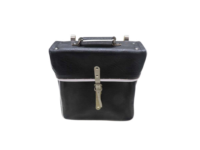 Gepäckträger Tasche universal Retro Schwarz Weiss 30x30x10cm