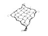 Luggage net elastic 40x40cm with 6 hooks black Luggage net elastic 40x40cm with 6 hooks black